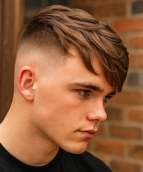 High fade straight haircut with smooth layers and clean sides for a sharp modern vibe