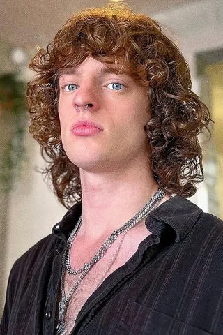 Mullet Wolf Cut Curly Hair for Men