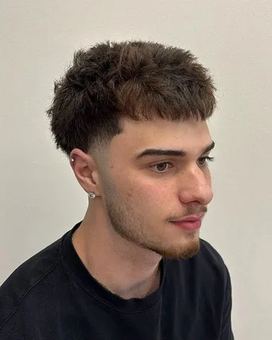 Short Textured Haircut Men