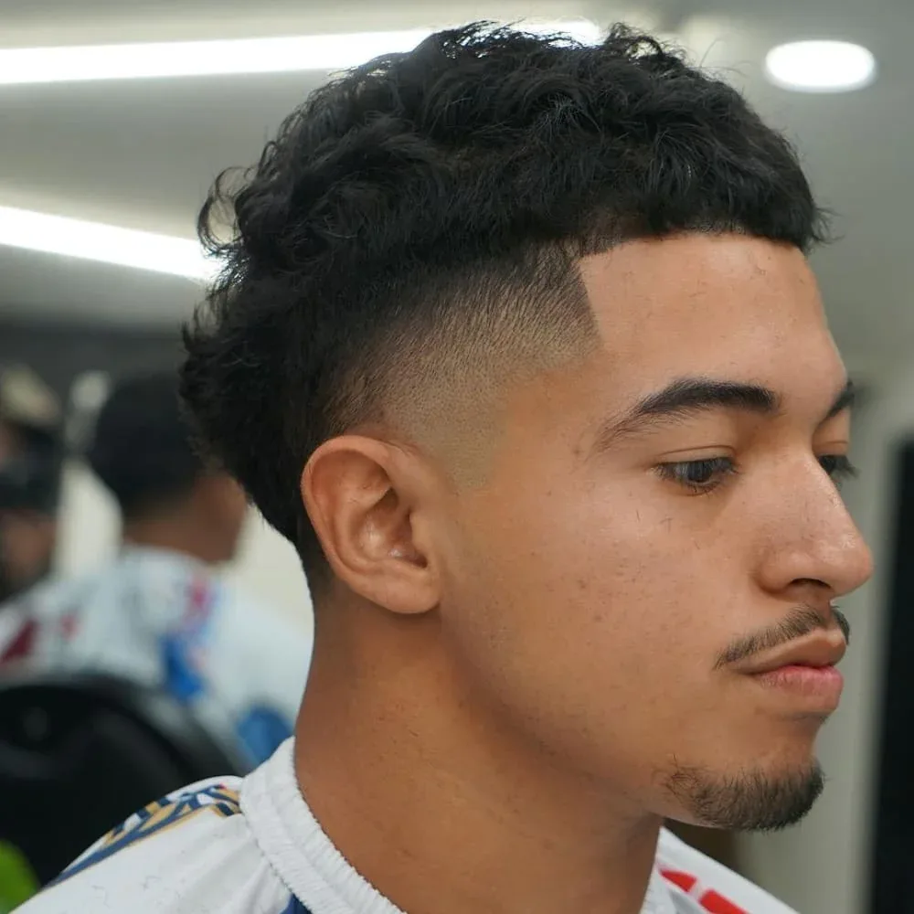 Messy Textured High Taper Fade