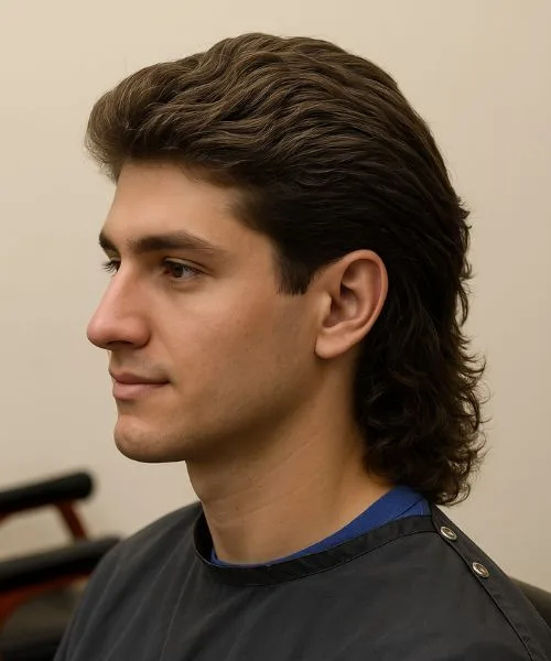 Classic Modern Mullet with Low Taper