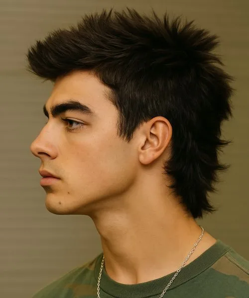 Faux Hawk Modern Mullet with Low Taper