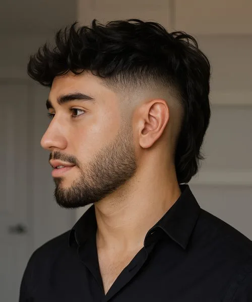 High Taper Modern Mullet