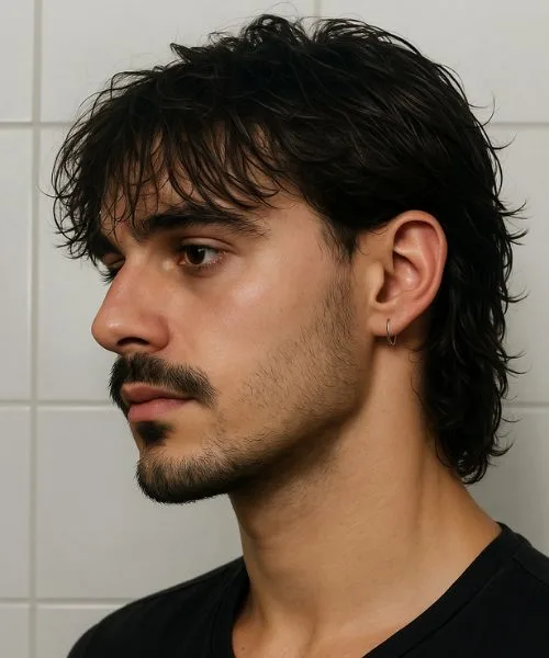 Medium Modern Mullet with Low Taper