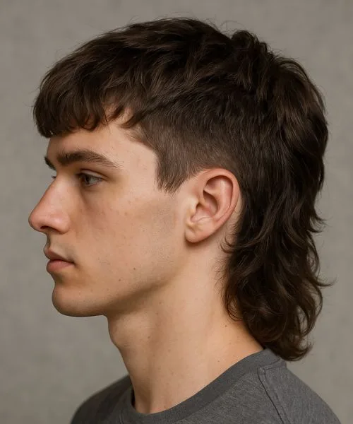 Modern Mullet with Low Taper
