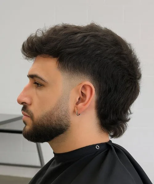 Modern Mullet Taper with Low Fade