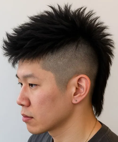 Punk Modern Mullet with Low Taper