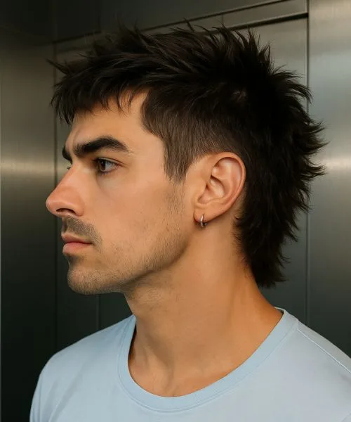 Spiky Modern Mullet with Low Taper