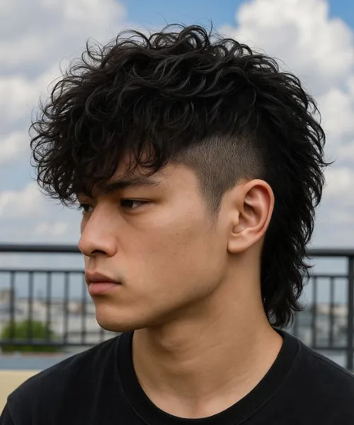 Undercut Modern Mullet with Low Taper